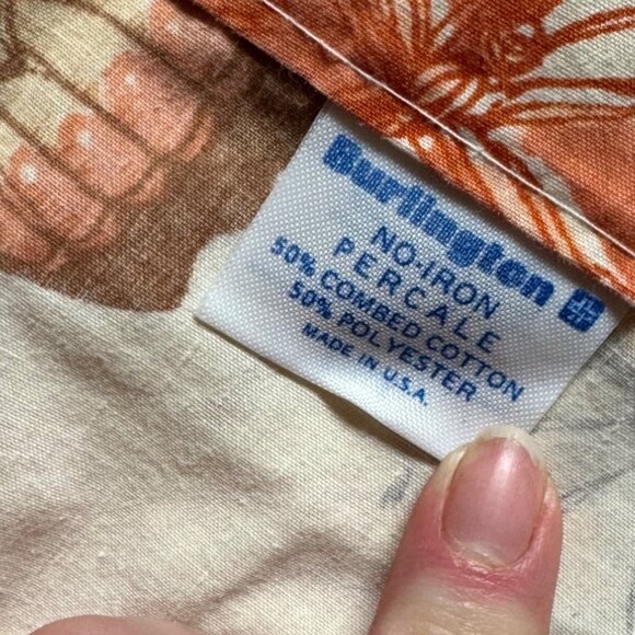 Vintage Caress Butterfly Print Burlington Percale Twin Sheet Set - Picture 3 of 12